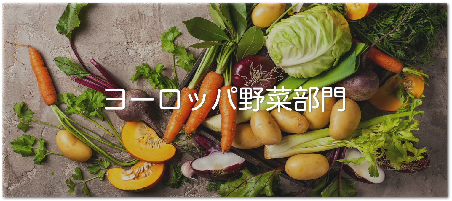 ヨーロッパ野菜部門で取り扱う野菜一覧