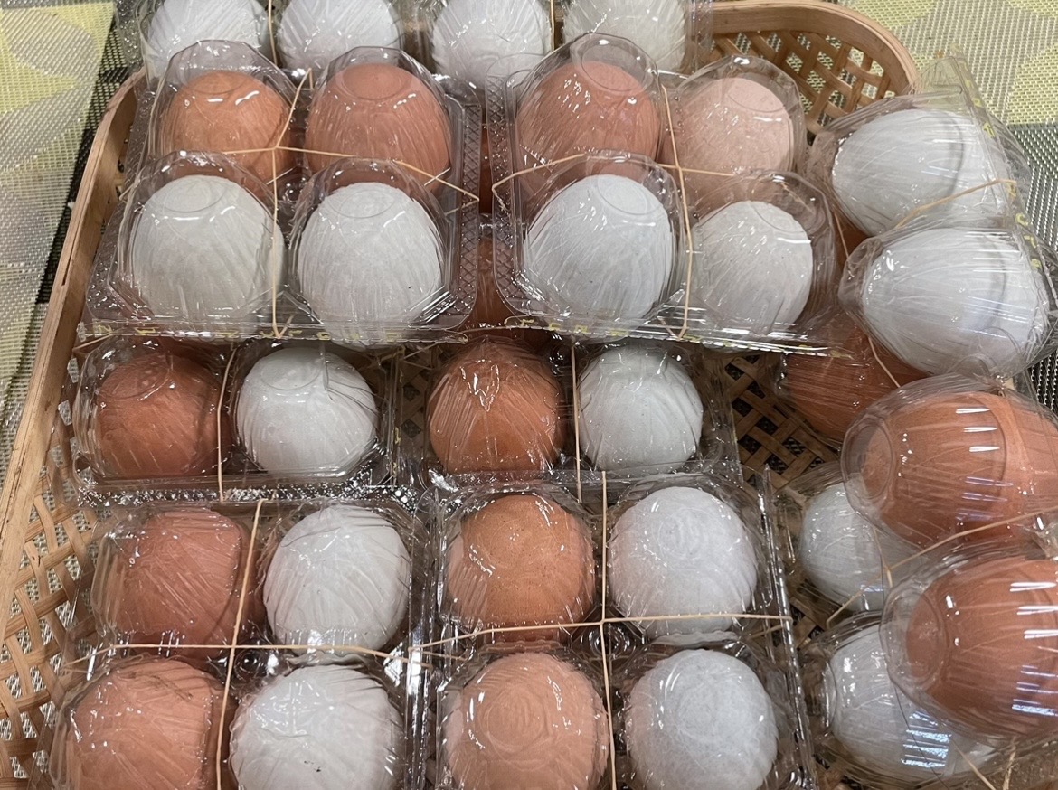 平飼いの鶏の卵