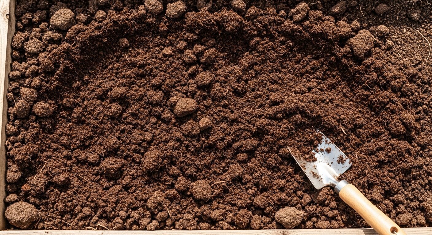 ふかふかに耕された畑の土