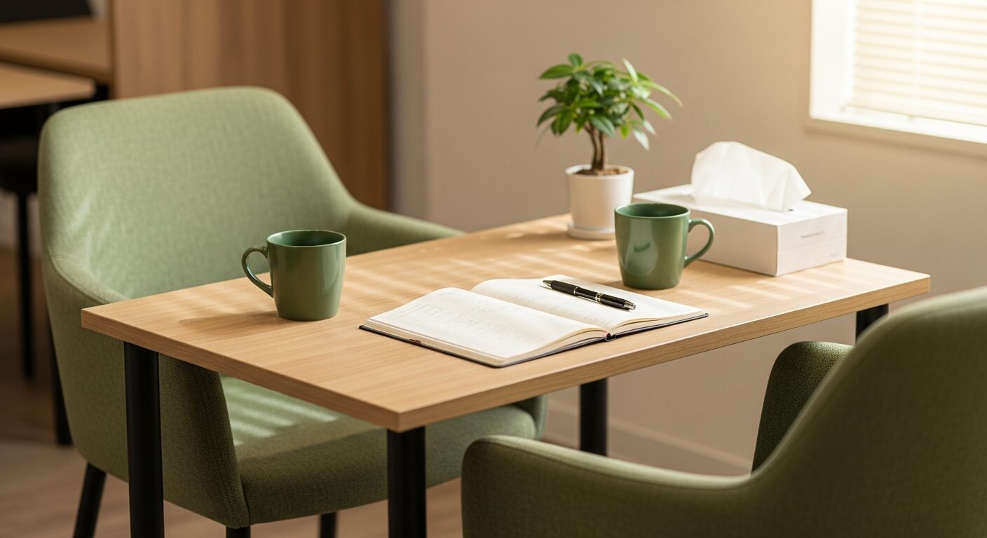 個別の復職支援面談の様子